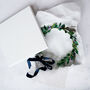 'Juno' Winter Wedding Headband Bridal Flower Crown, thumbnail 9 of 9