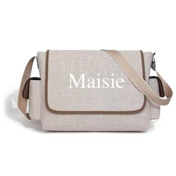 Personalised Canvas Stroller Buggy Organiser Baby Bag, 10 of 10