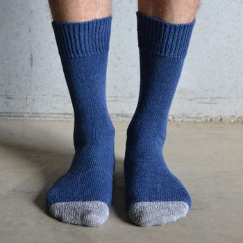 Alpaca Socks Heal And Toe Contrast, 2 of 2