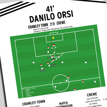 Danilo Orsi Goal – Crawley Town Vs Crewe League Two Play Off Final 2024 Print, 2 of 4