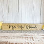 Wooden Wedding Sign Mr And Mrs Keepsake Decoration, thumbnail 10 of 12