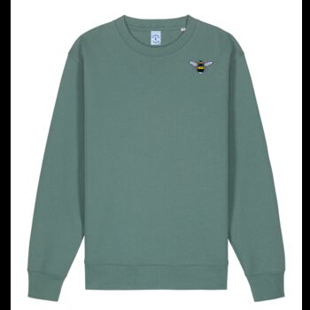 Organic Cotton Embroidered Bee Sweatshirt, 6 of 12