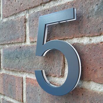 3D Anthracite Grey House Numbers, 7 of 11