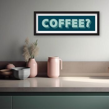 Panoramic Framed Coffee Print, 11 of 12