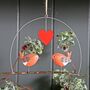 Christmas Robins With Love Heart Hanging Decoration, thumbnail 1 of 2