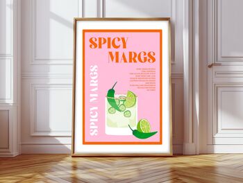 Spicy Margs Cocktail Print, 3 of 10