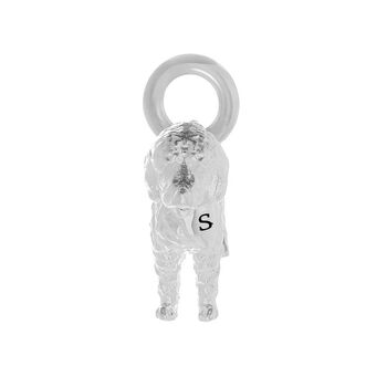 Labradoodle Silver Dog Charm, 10 of 12