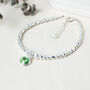 Sterling Silver Birthstone Bracelet, Iris, thumbnail 1 of 5