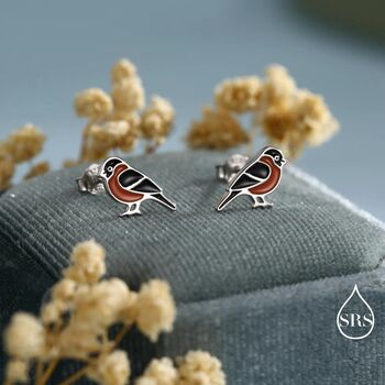Bullfinch Sterling Silver Stud Earrings, 5 of 11