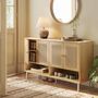 Boho Large Shoe Cabinet With Rattan Doors, thumbnail 1 of 6