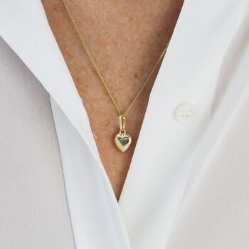 Gold And Diamond Love Heart Necklaces, 9 of 10