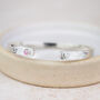 Sterling Silver Birthstone Cuff, thumbnail 4 of 7
