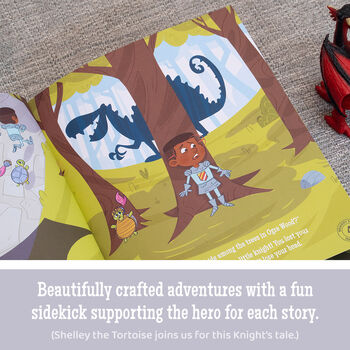 Personalised Children's Knight Storybook Gift, 4 of 12