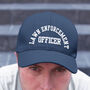 Lawn Enforcement Officer Funny Mens Gardening Cap, thumbnail 1 of 2