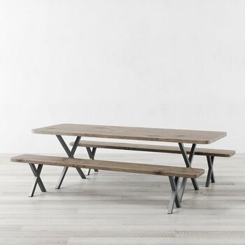 Battersea Extendable Dining Table And X Shaped Legs, 5 of 7