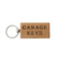 Bramble Farm 'Garage Keys' Rectangular Oak Keyring, thumbnail 2 of 4