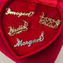 Personalised Script Heart Name Pendant Charm, thumbnail 6 of 10