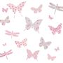 Butterfly Wall Stickers In Dusty Pink And Grey, thumbnail 2 of 4
