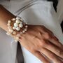 Elegant Pearl And Crystal Wrist Corsage For Weddings, thumbnail 3 of 6