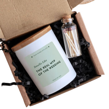 Wedding Mvp Soy Wax Candle Gift, 2 of 6