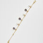 Gold Pansy And Pearl Charm Bracelet, thumbnail 4 of 9