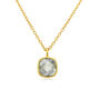 Brooklyn Green Amethyst And Gold Plated Necklace, thumbnail 2 of 4