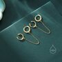 Cz Hoop And Cuff Huggie Hoop Earrings In Sterling Silver, thumbnail 7 of 11