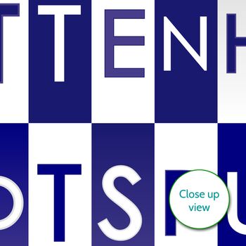 Tottenham Hotspur Print Personalised Spurs Gift Or Card, 2 of 5