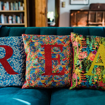 Bright Floral Liberty Fabric Cushion, 4 of 7