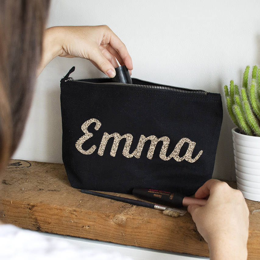 Personalised Name Makeup Bag By Ellie Ellie