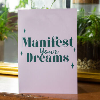 'Manifest Your Dreams' Motivational Print, 4 of 9