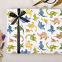 Three Sheets Of Children's Dinosaur Wrapping Paper, thumbnail 2 of 2