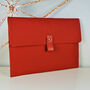 Red Leather Macbook Pro Case 16 Inch, thumbnail 1 of 4