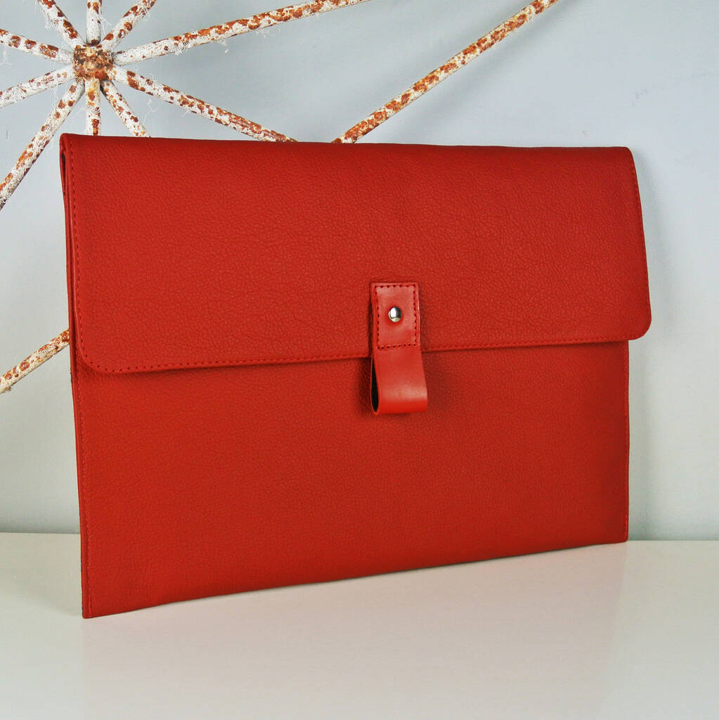 Red Leather Macbook Pro Case 16 Inch, 1 of 4