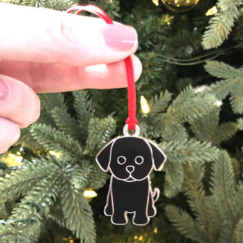 Labrador Puppy Christmas Tree Decoration, 6 of 7