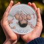 Personalised Daddy Photograph And Message Glass Coaster, thumbnail 1 of 2