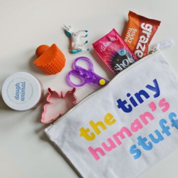 'The Tiny Human's Stuff' Cotton Bag, 6 of 8