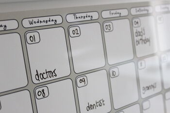 Personalised Monthly Calendar Whiteboard, 4 of 4