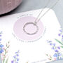 Sterling Silver Circle Necklace, Friendship And Family, thumbnail 4 of 4