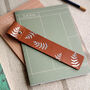 Tan And Silver Fern Botanical Personalised Bookmark, thumbnail 2 of 6