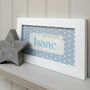 Personalised Baby Name Handpainted Framed Fabric Print, thumbnail 4 of 12