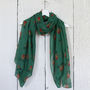 Red Nose Reindeer Christmas Scarf, thumbnail 4 of 7