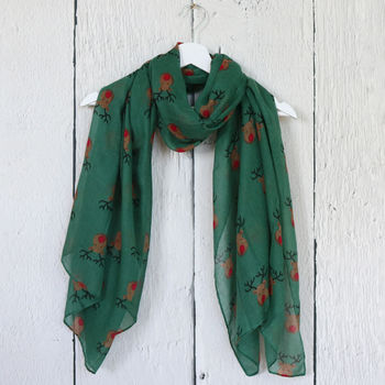 Red Nose Reindeer Christmas Scarf, 4 of 7