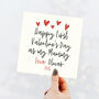 Happy First Valentines As My Mummy Personalised Card, thumbnail 1 of 3