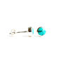 Birthstone Stud Earrings December: Turquoise And Silver, thumbnail 3 of 6