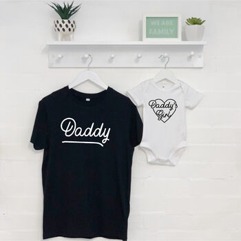 Daddy And Daddy's Girl Matching T Shirts, 3 of 6