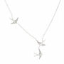 Three Swallow Necklace | 925 Sterling Silver, thumbnail 1 of 8