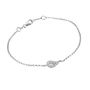 Paisley Charm Bracelet With White Sapphires, thumbnail 4 of 4