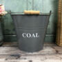 Fireside Coal Bucket In French Grey, thumbnail 2 of 3