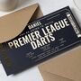 Personalised Premier League Darts Birthday Gift Voucher, thumbnail 3 of 9